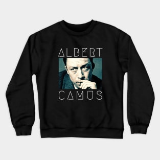 Albert  camus portrait art Crewneck Sweatshirt